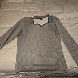 Under Armour Men's Zip-Up Gray Sweater